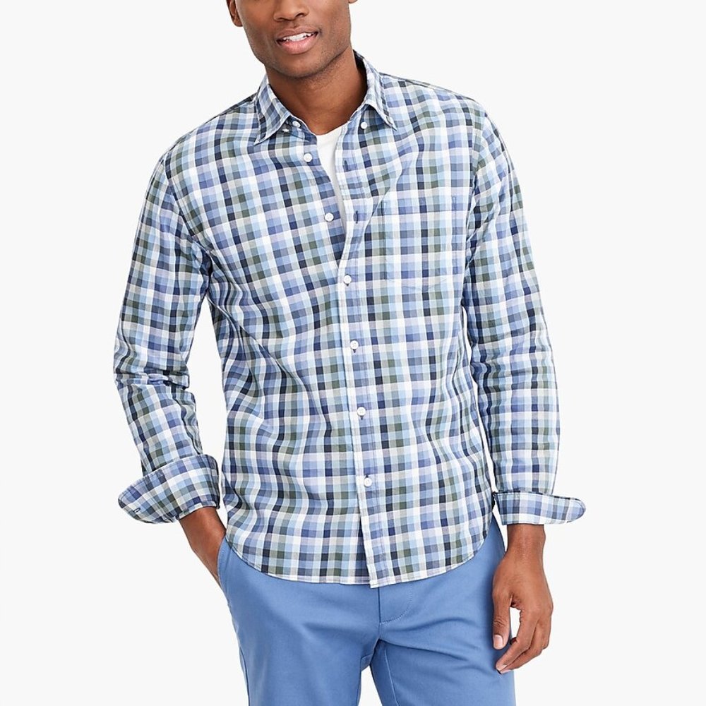 NWT J.Crew Classic Flex Washed M